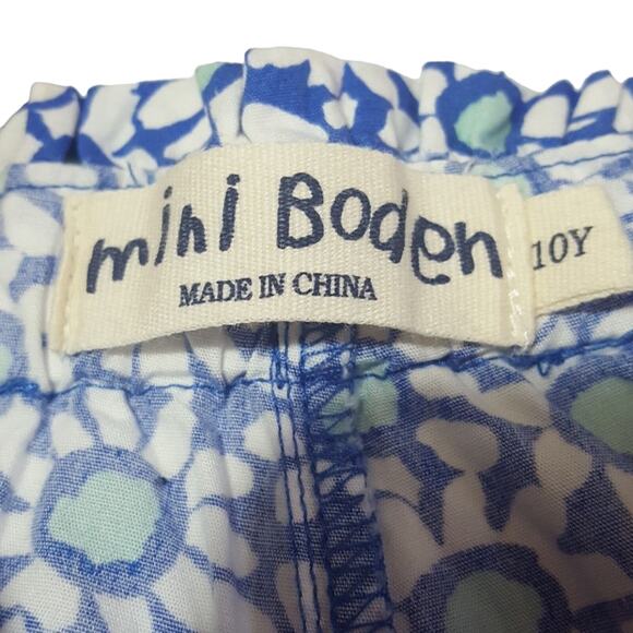Mini Boden cotton poplin floral print shorts - Picture 5 of 6